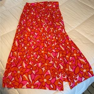 Vintage Speedo Floral Long Wrap Skirt Swimsuit Cover Up sz.S